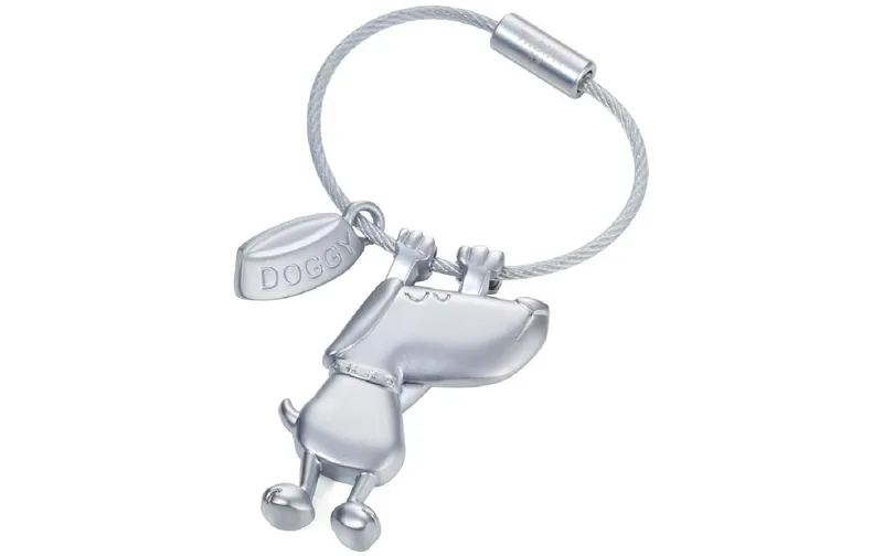 Troika Schlüsselanhänger Doggy Silber