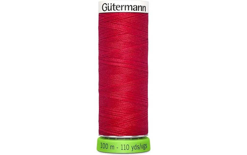 Gütermann Näh- et Stickgarn Allesnäher rPET 100 m rouge