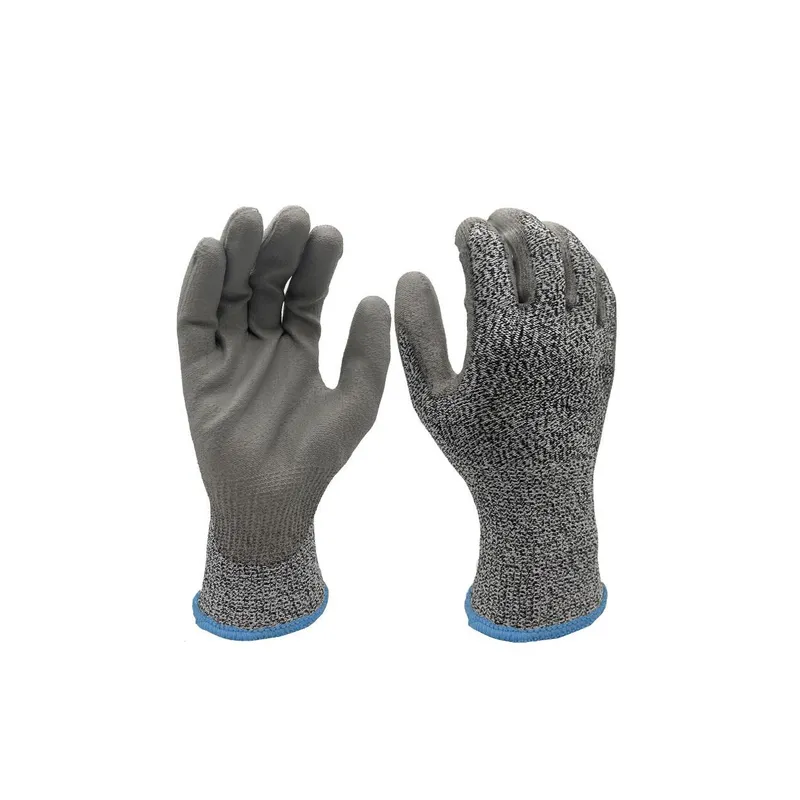 FTM Schnittschutzhandschuh Klasse C, Nylon L, Grau, 12 Stück