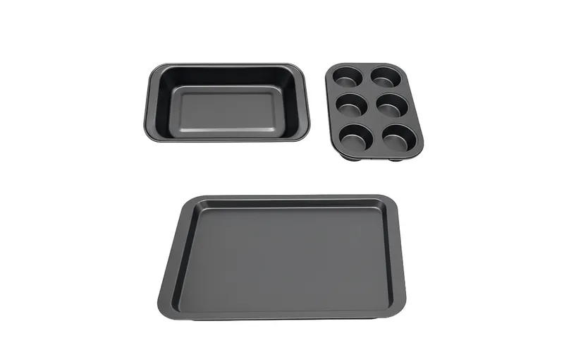 relaxdays Backformen-Set 3-teilig antracite
