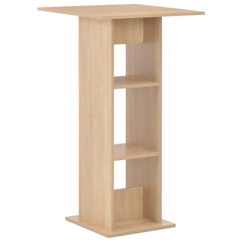 Bartisch Eichenbraun 60x60x110 cm