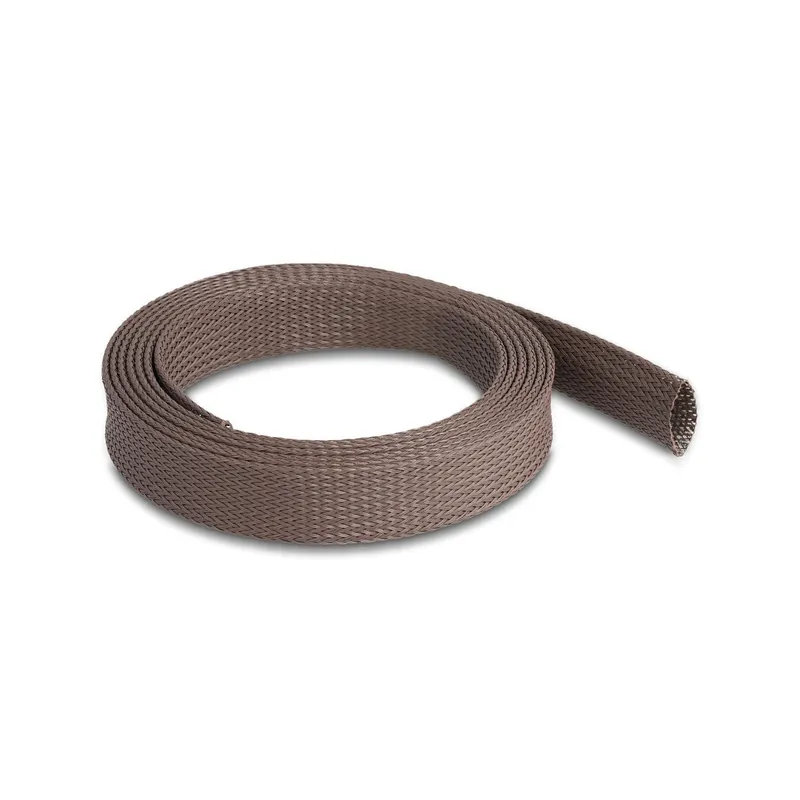 Delock Geflechtschlauch nagerfest, 2 m x 25 mm Braun
