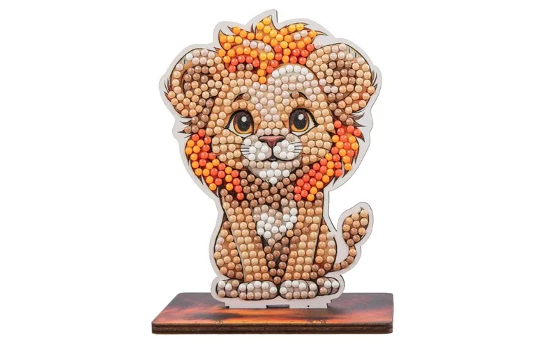 CRAFT Buddy Bastelset Lion Crystal Art Wildlife Buddies