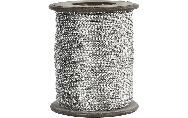 Creativ Company Anhängerband 0.5 mm x 100 m, Silber
