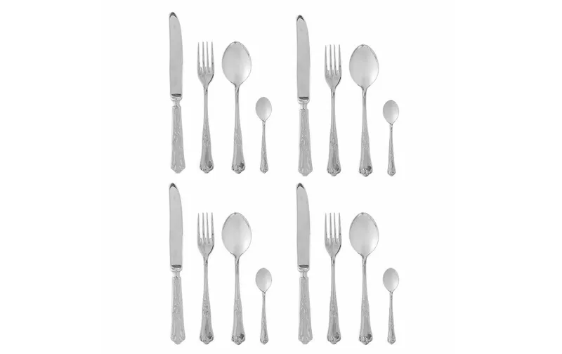 Bloomingville Besteck-Set Tilly, Edelstahl, Silber, 16-teilig