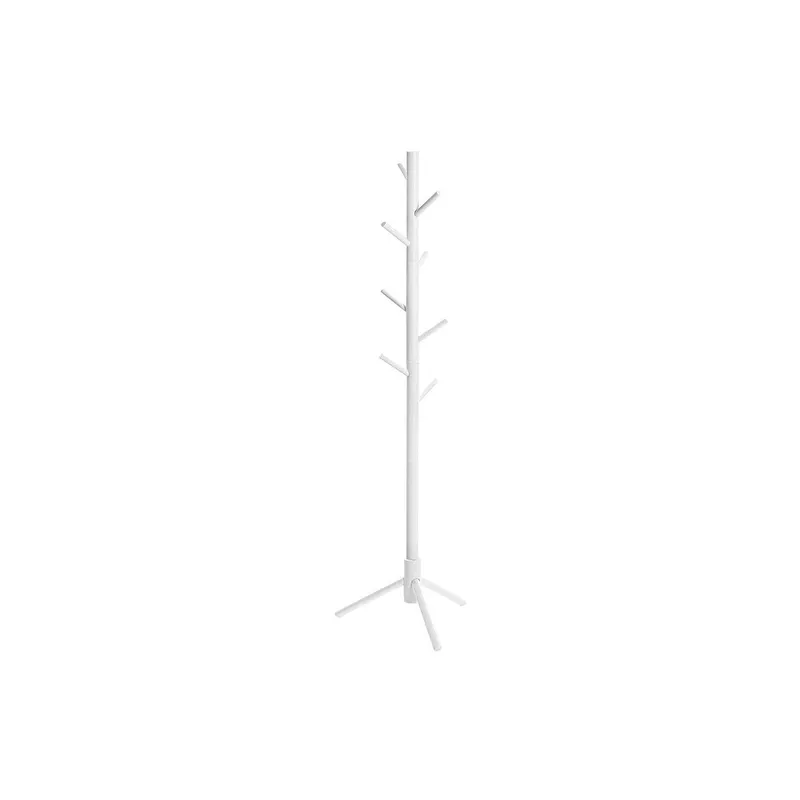 VASAGLE Garderobenständer mit 8 Haken 175 cm, blanc
