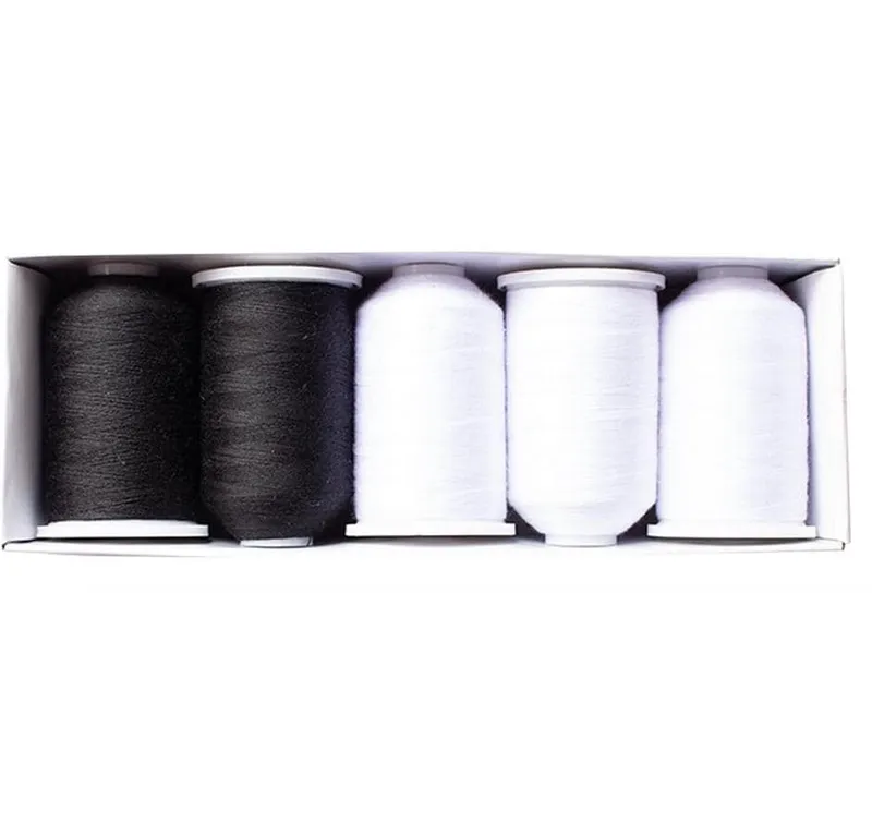 Mono-Quick Nähgarn-Set Mini – King black/white