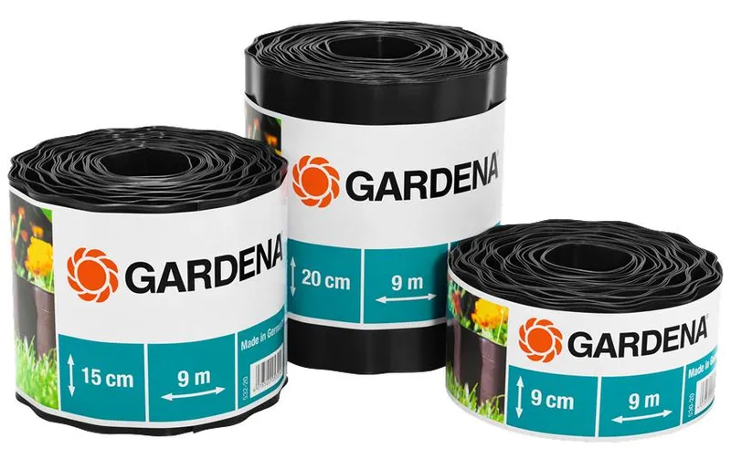 GARDENA Beeteinfassung Rolle 9 cm hoch, 9 m lang braun