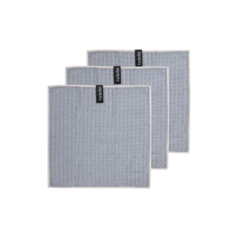 Ladelle Spültuch Mega Waffle Grey, 3 pièces