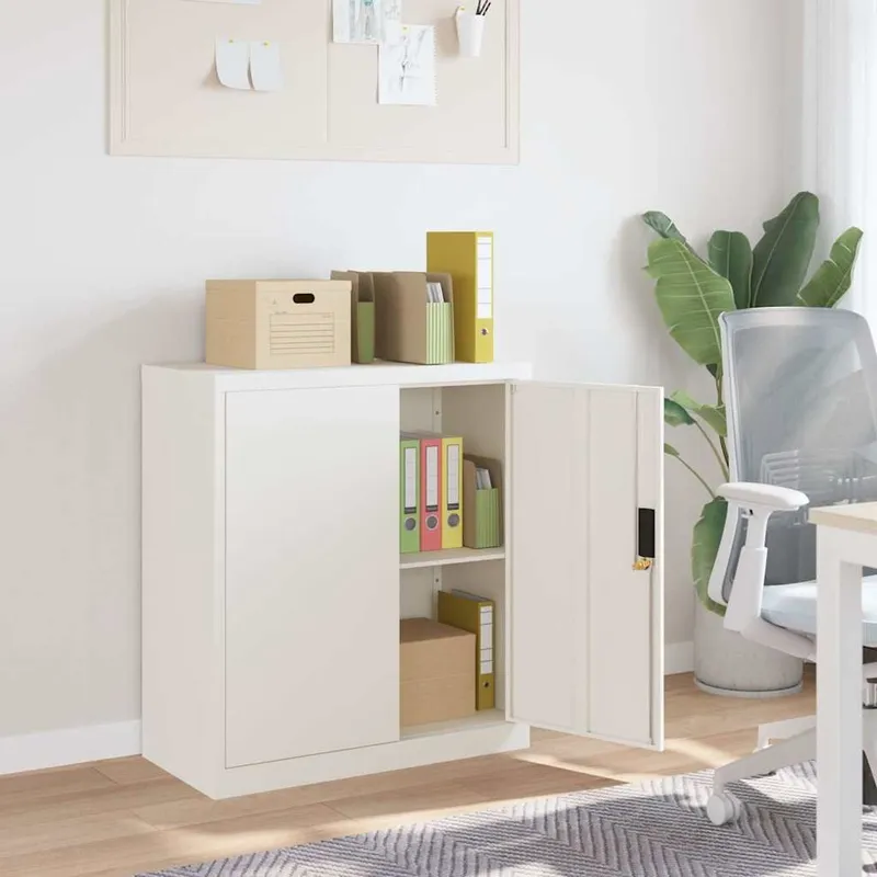 Aktenschrank bianco 79x40x90 cm Stahl