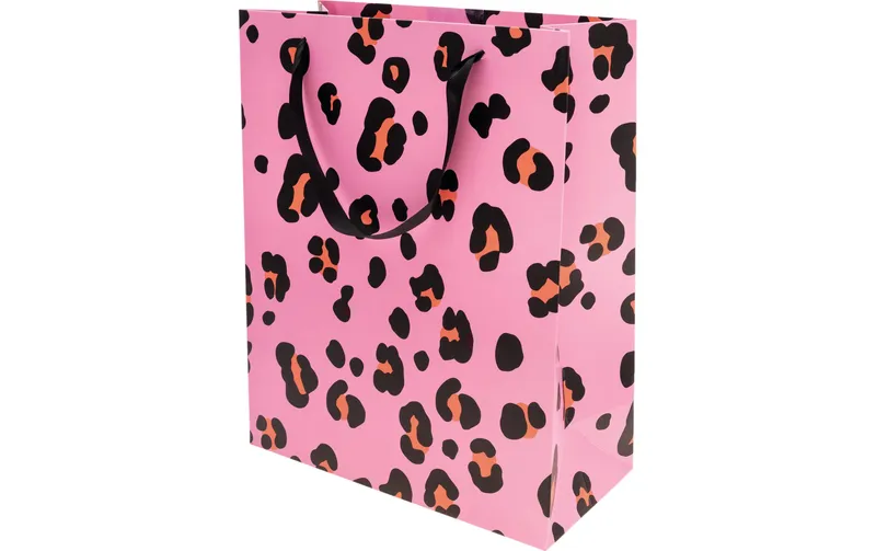 Rico Design Geschenktasche Leo 1 pièces, Orange/Rosa, 26 x 32 x 12 cm