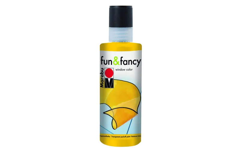 Marabu Fensterfarbe Fun & Fancy Window Color 80 ml, Gelb