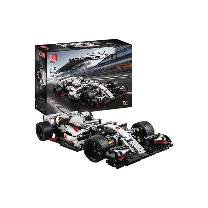 Mould King Rennwagen F1 bianco
