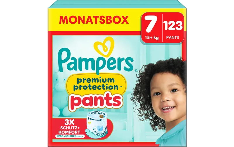 Pampers Windeln Premium Protection Pants Extra Large Grösse 7