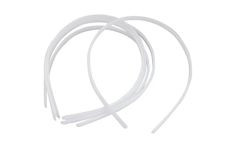 Creativ Company Haarreif 8 mm, Weiss