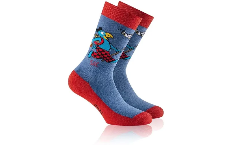 Rohner Socks SAC Globi Trekking rosso, Grösse 23-26
