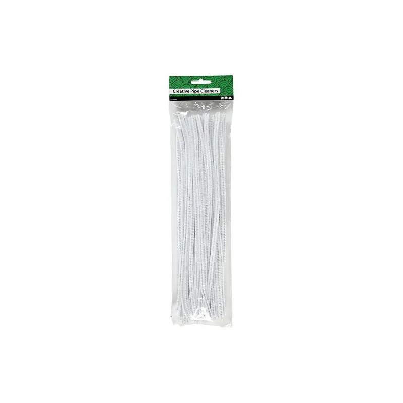 Creativ Company Chenilledraht 6 mm 50 pieces, white