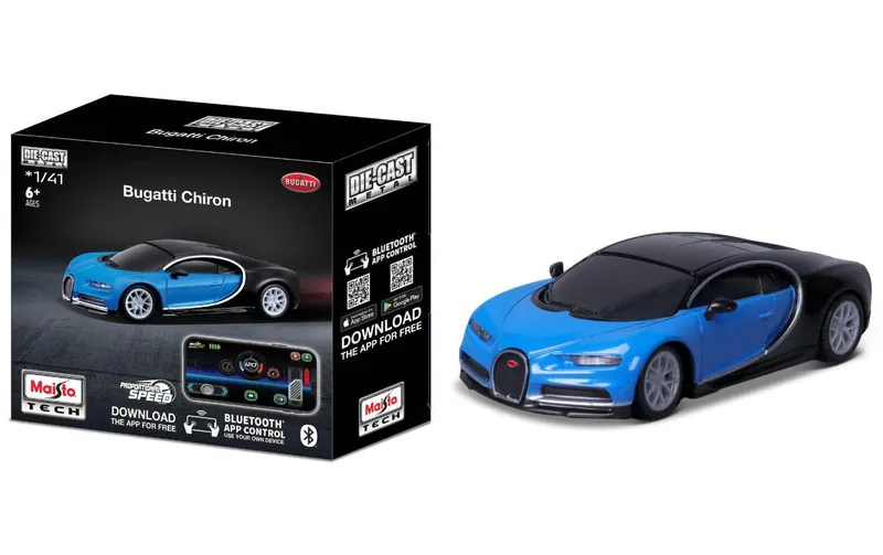 Maisto Auto RC Power Racer Bugatti Chiron Bluetooth