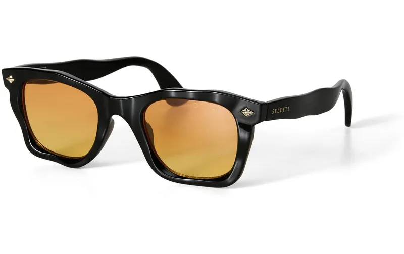 OKKIA Sonnenbrille Seletti Dakota Black, Yellow gradient lens