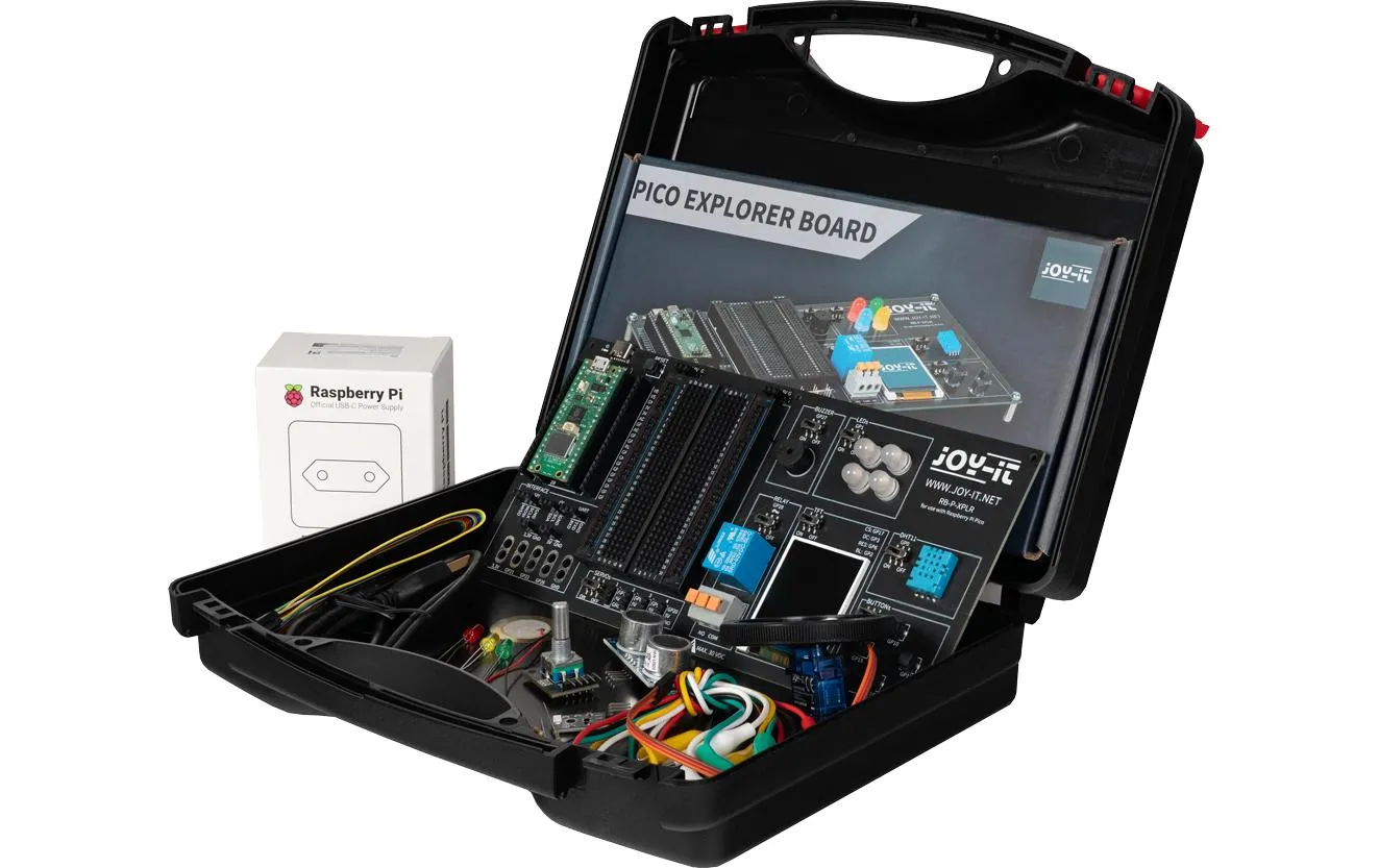 jOY-iT Pico Explorer Set Aufbewahrungskoffer, LEDs, Sensoren