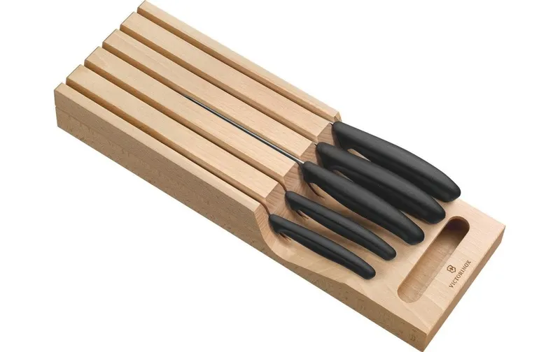 Victorinox Messerblock-Set mit Messer Swiss Classic 6-teilig, naturele