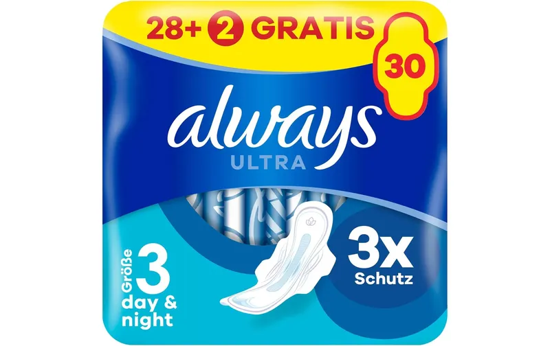 Always Binde mit Flügeln Ultra Day&Night 30 Stück