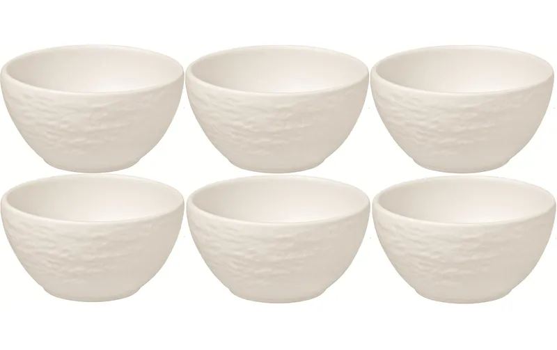 Villeroy & Boch Snackschale Manufacture Rock 7.7 cm, 6 pieces, white