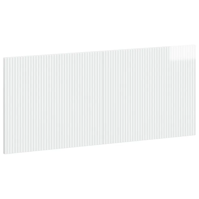 Tête de lit murale ARNHEM Blanc brillant Bois d'ingénierie