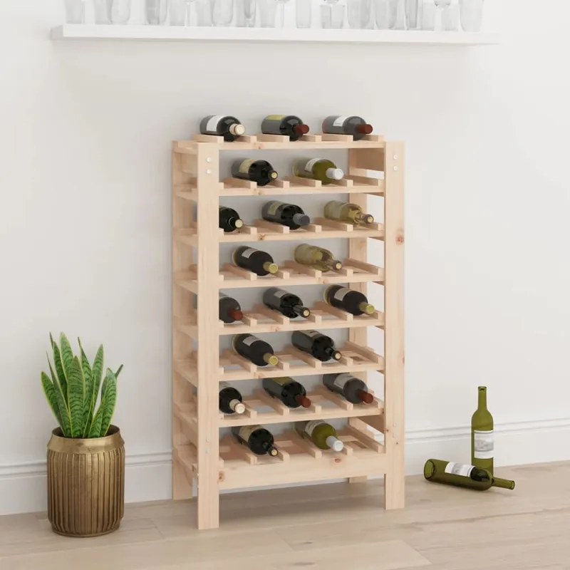 Weinregal 61,5x30x107,5 cm legno massiccio pino