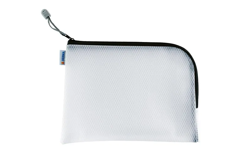 HERMA Etui Mesh Bag 26 x 20 cm, Schwarz/Weiss