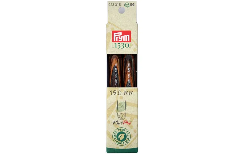 Prym 1530 Stricknadelspitzen naturalal, lang 15.00 mm, 12.8 cm
