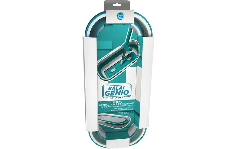 CPC Eimer faltbar zu Genio Mopp 9 l, verde/bianco