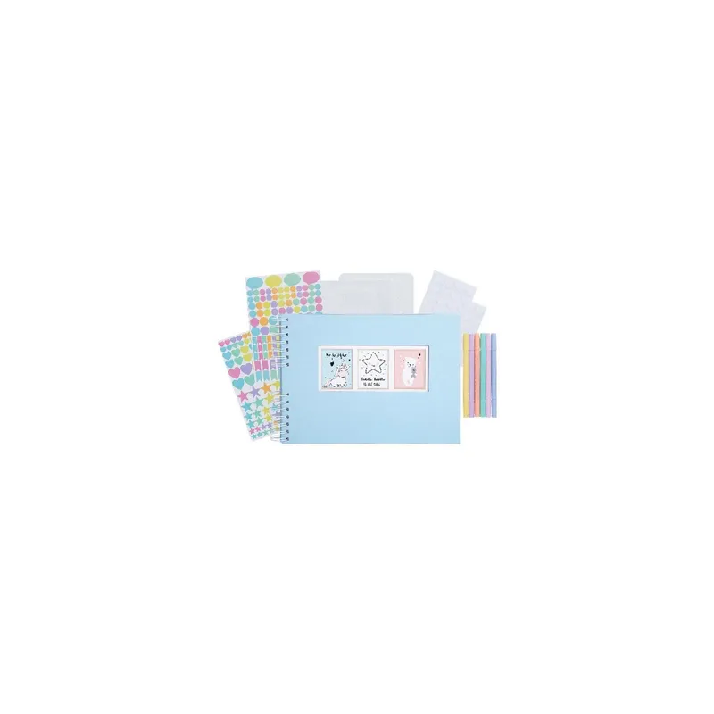 Exacompta Scrap-Addict Set, Pastellblau