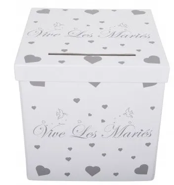Hochzeits-Geschenkbox weiss