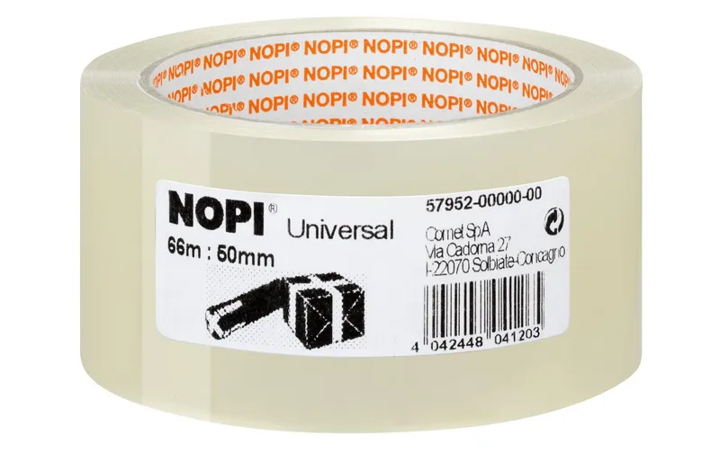 tesa NOPI Packband 50 mm x 66 m, transparent