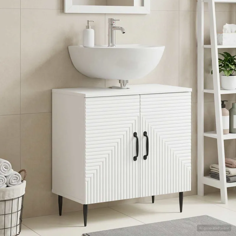Waschbeckenschrank HAARLEM white 59,5 x 31,5 x 59 cm