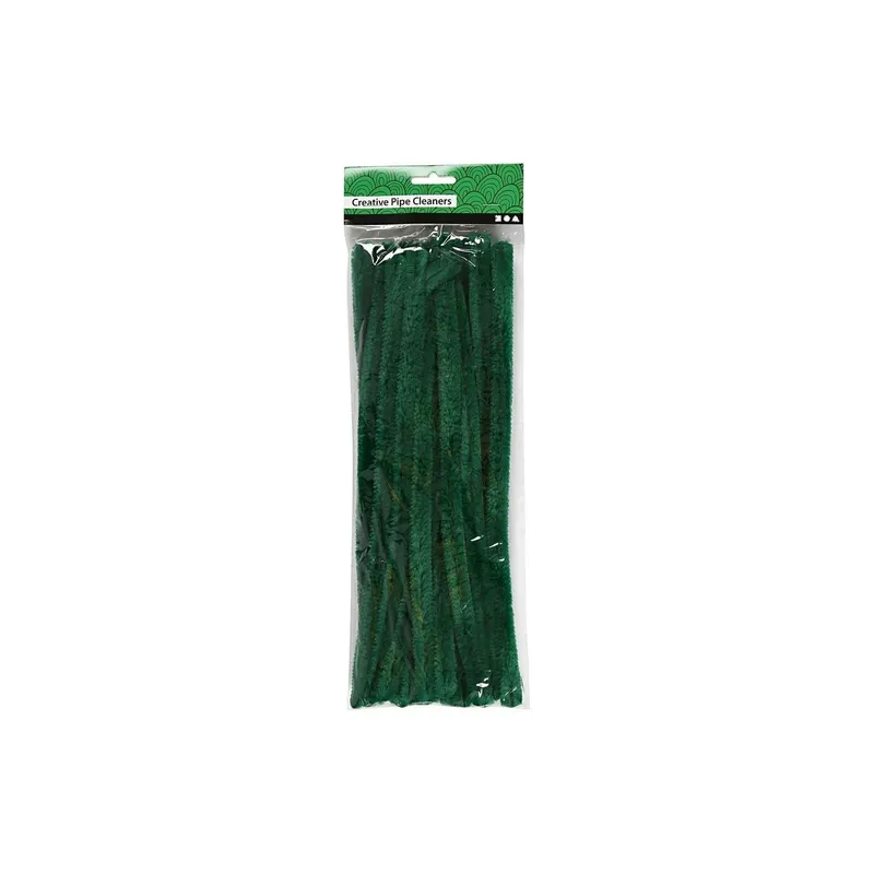 Creativ Company Chenilledraht 15 mm, 15 pieces, green