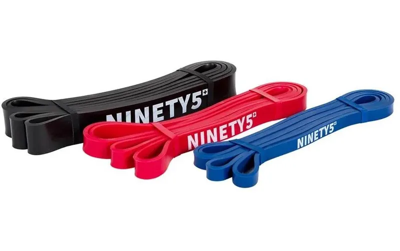 Fitcom Resistance Band Set Loop Band Set Gummi Blau Rot Schwarz