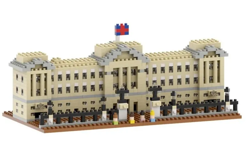 BRIXIES Bausteinmodell Buckingham Palace en 1000 Steinen