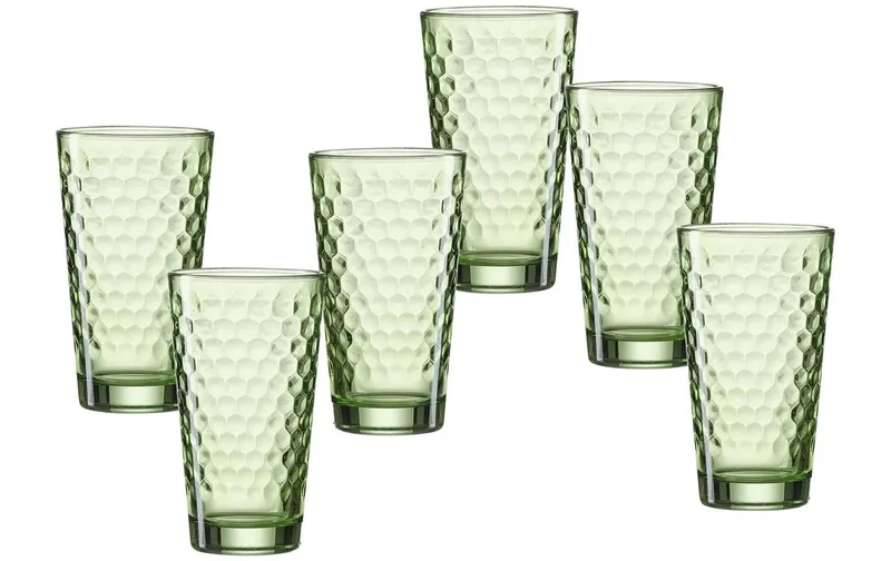 Ritzenhoff & Breker Longdrinkglas Favo 6 pieces, green
