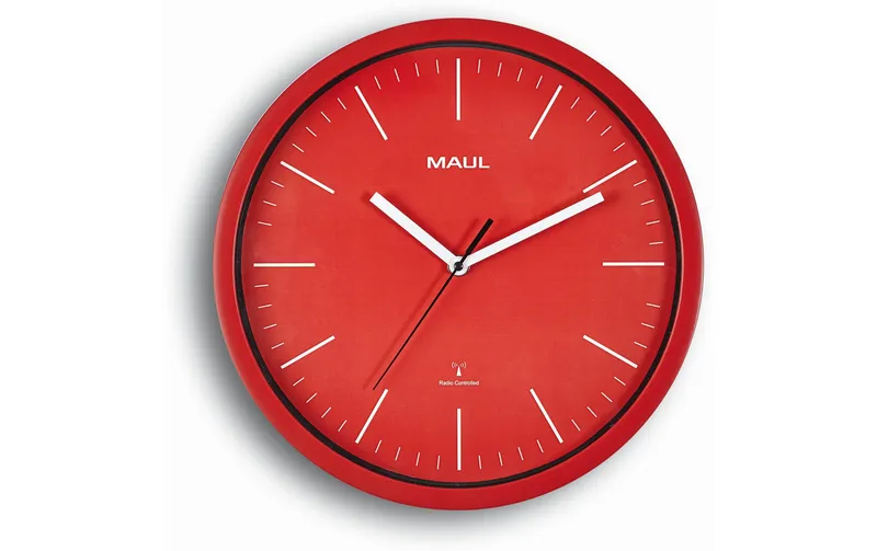 Maul Wanduhr MAULjump Ø 30.5 cm rouge