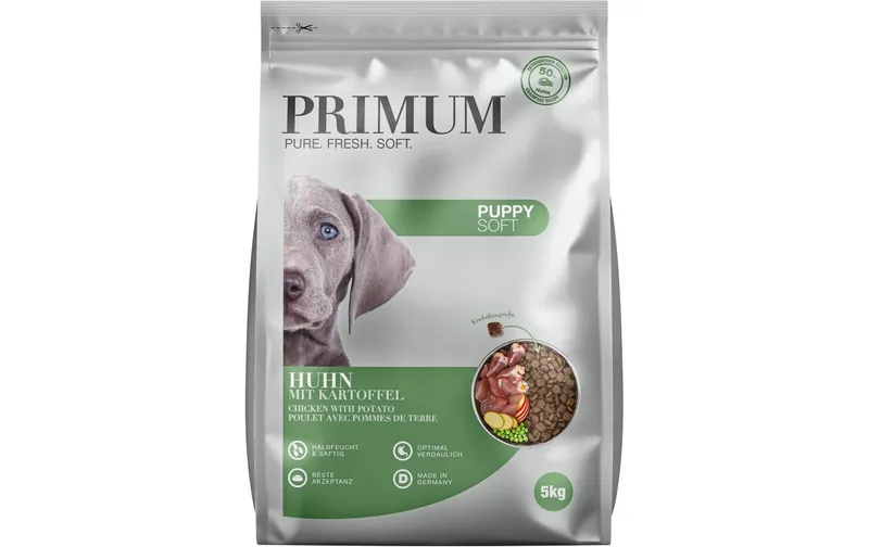 PRIMUM Halbfeuchtfutter Puppy Huhn mit Kartoffel 5 kg