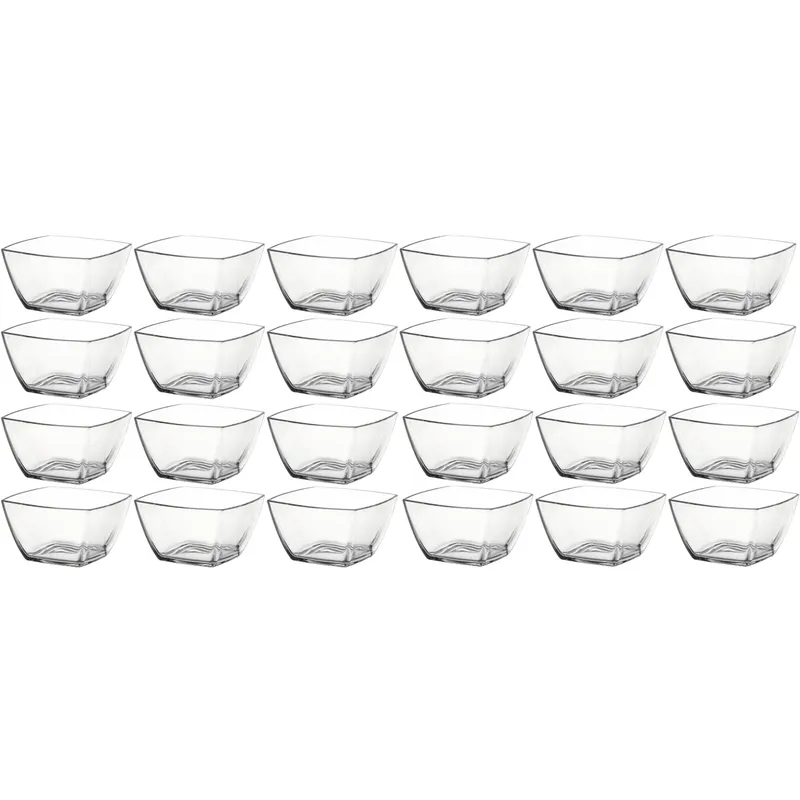 Montana Schale Carre 12.5 x 12.5 cm, 24 pièces, transparent