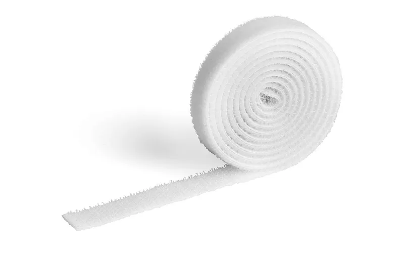 DURABLE Klettband-Rolle Cavoline Grip 10 mm x 1 m, bianco