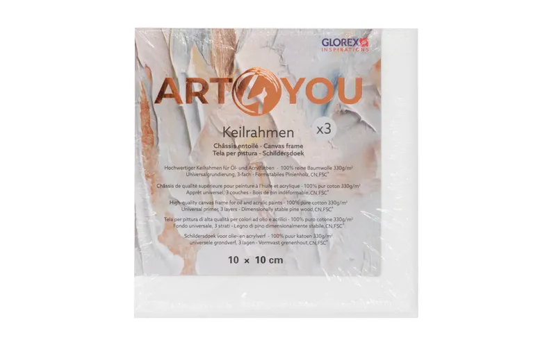 Glorex Keilrahmen 10 x 10 cm, 1.7 cm