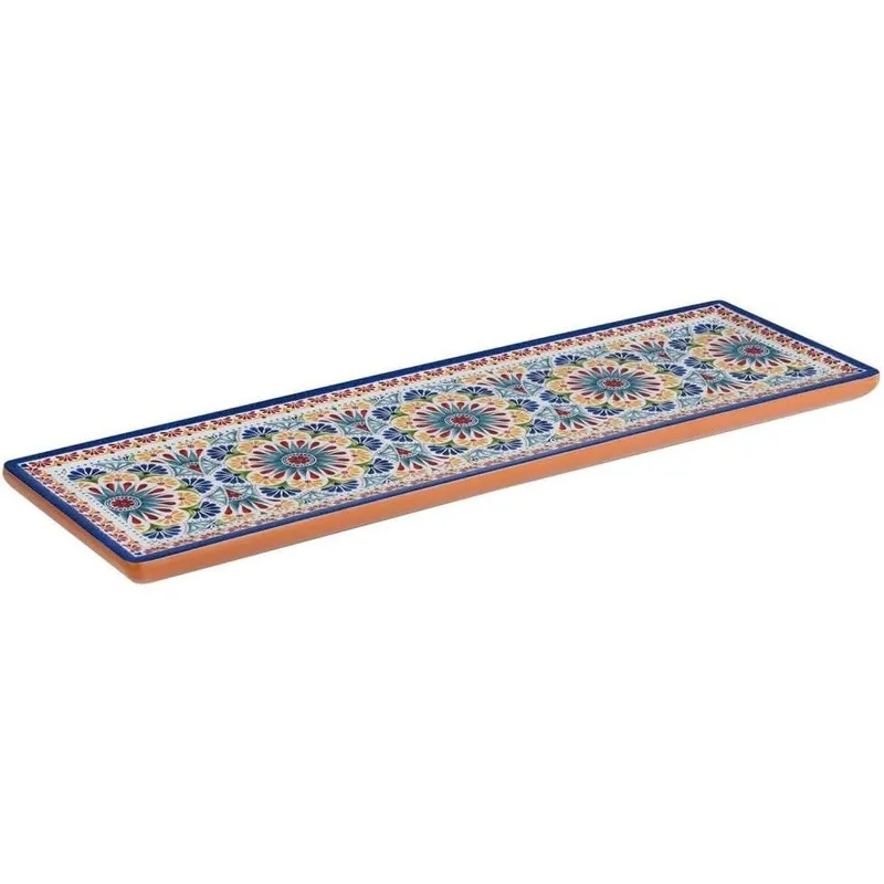 APS Servierplatte GN 2/4 Tablett ARABESQUE bleu/multicolore