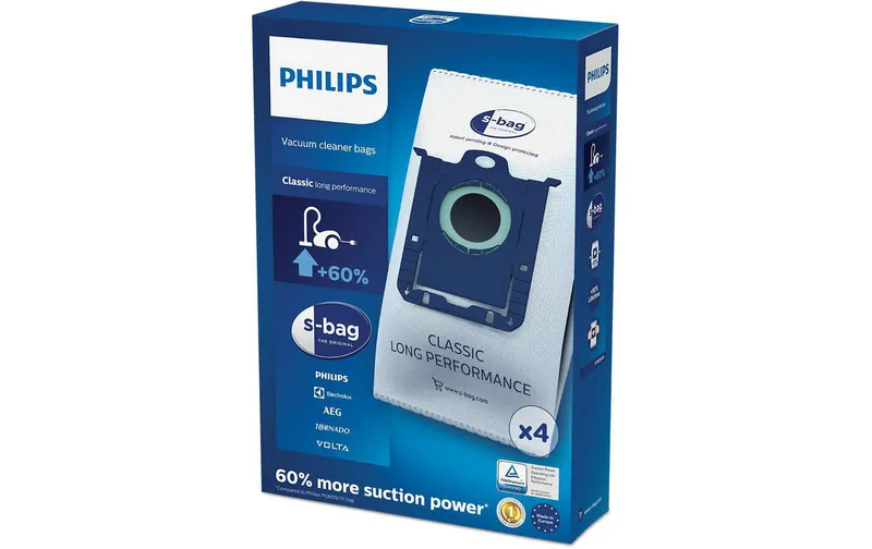 Philips Staubfilterbeutel s-Bag FC8021/03 4 pièces