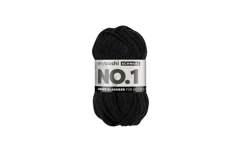 myBoshi Wolle Nr.1 nero 50 g, 55 m