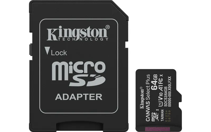 Kingston microSDXC-Karte Canvas Select Plus Gen3 64 GB