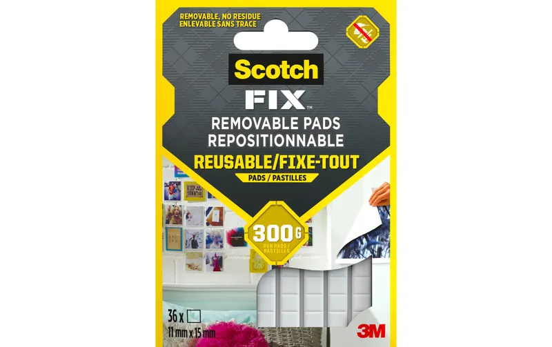 Scotch Klebepads Scotch-Fix, 11 mm x 15 mm, bianco